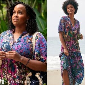 Anthropologie Multicolor Floral Dress